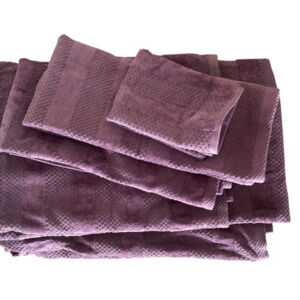 Shearbliss 100% Cotton Towel Set Plum Purple NWT Bath Hand Washcloth 4pc
